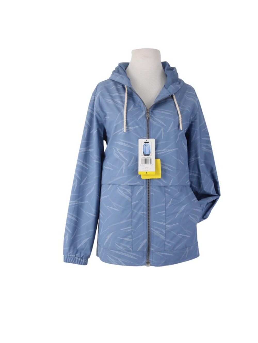 Weatherproof Jacket Sz S Blue Light Blue Hooded 100% Polyumethane Jacket - Picture 2 of 12